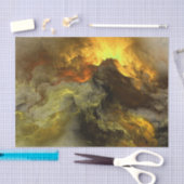 Abstrakte warme Wolken - Gewebepapier Seidenpapier (Handwerk)