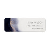 Abstrakte Wash-Adresse des Navy Black Gold Wash (Vorne)