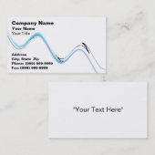 Abstrakte Wasser-Welle Visitenkarte (Vorne/Hinten)