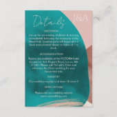 ABSTRAKTE WASSERCOLOR-Detailkarte Begleitkarte (Vorderseite)