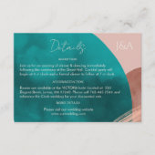 ABSTRAKTE WASSERCOLOR-Detailkarte Begleitkarte (Vorderseite)