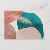 ABSTRAKTE WASSERCOLOR-Detailkarte Begleitkarte (Rückseite)