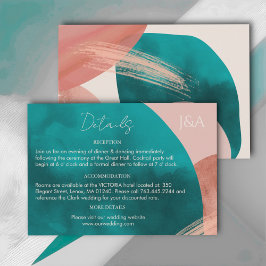 ABSTRAKTE WASSERCOLOR-Detailkarte Begleitkarte