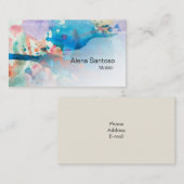 Abstrakte Wasserfarbe 03 Visitenkarte (Vorne/Hinten)