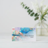 Abstrakte Wasserfarbe 03 Visitenkarte (Stehend Vorderseite)