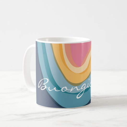 Abstrakte Wasserfarbe angepasst Kaffeetasse (Vorderseite Links)