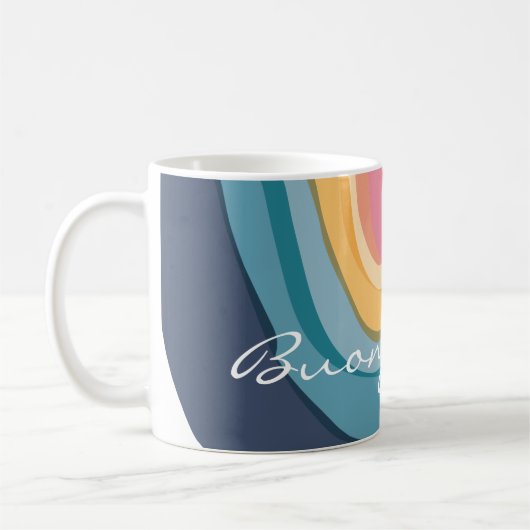 Abstrakte Wasserfarbe angepasst Kaffeetasse (Links)