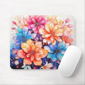 Abstrakte Wasserfarbe Blume Kunst, Dichtung und Mu Mousepad (Mit Mouse)
