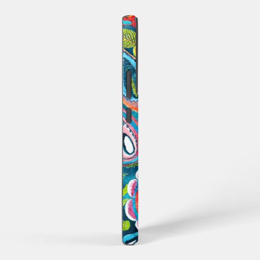 Abstrakte Wasserfarbe Blumengebirge Mandala Künstl Samsung Galaxy Hülle (Rechte Seite)