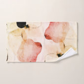 Abstrakte Wasserfarbe Boho Badhandtuch Set (Handtuch)