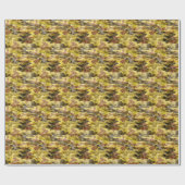 Abstrakte Wasserfarbe: Camouflage-Gefärbte Krawatt Geschenkpapier (Flach)