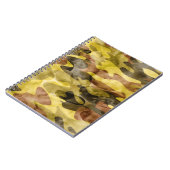 Abstrakte Wasserfarbe: Camouflage-Gefärbte Krawatt Notizblock (Linke Seite)