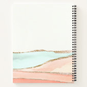 Abstrakte Wasserfarbe der Küsten mit Name und Mono Notizblock (Rückseite)