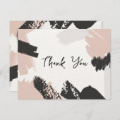 Abstrakte Wasserfarbe Einfache Dankeschön-Karte Postkarte (Vorne/Hinten)