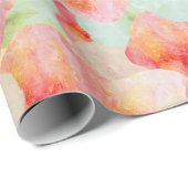 Abstrakte Wasserfarbe Eiscreme Schotte Coole Paste Geschenkpapier (Rolleneckpunkt)