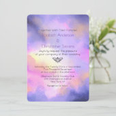 Abstrakte Wasserfarbe - elegante Weltraumzeitung Einladung (Stehend Vorderseite)