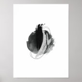Abstrakte Wasserfarbe geometrisch, Abstrakt, minim Poster (Vorne)