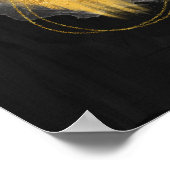 Abstrakte Wasserfarbe geometrisch, Abstrakt, minim Poster (Ecke)