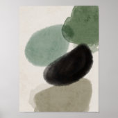 Abstrakte Wasserfarbe geometrisch, Abstrakt, minim Poster (Vorne)