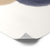 Abstrakte Wasserfarbe geometrisch, Abstrakt, minim Poster (Ecke)
