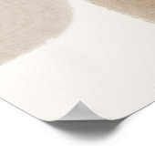 Abstrakte Wasserfarbe geometrisch, Abstrakt, minim Poster (Ecke)