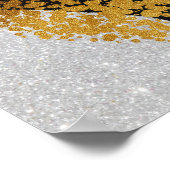 Abstrakte Wasserfarbe geometrisch, Abstrakt, minim Poster (Ecke)