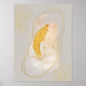 Abstrakte Wasserfarbe geometrisch, Abstrakt, minim Poster (Vorne)