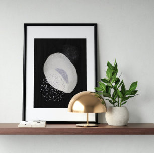 Abstrakte Wasserfarbe geometrisch, Abstrakt, minim Poster