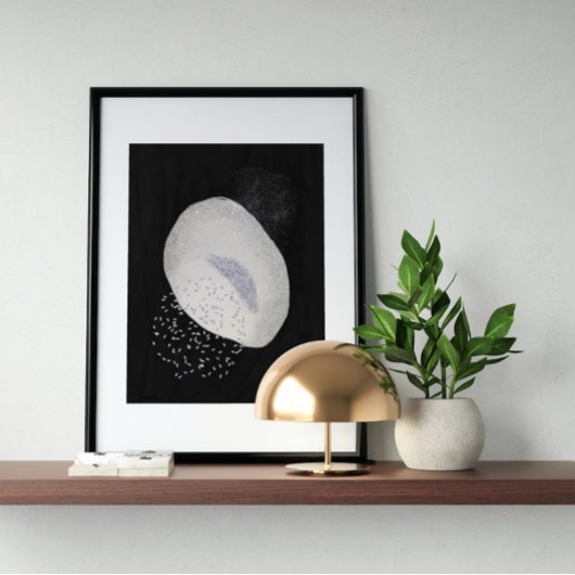 Abstrakte Wasserfarbe geometrisch, Abstrakt, minim Poster