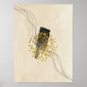 Abstrakte Wasserfarbe geometrisch, Abstrakt, minim Poster (Vorne)