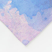 Abstrakte Wasserfarbe Hintergrundkunst Fleecedecke (Ecke)