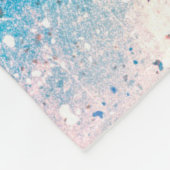 Abstrakte Wasserfarbe Hintergrundkunst Fleecedecke (Ecke)