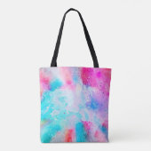 Abstrakte Wasserfarbe Hintergrundkunst Tasche (Rückseite)