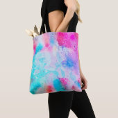 Abstrakte Wasserfarbe Hintergrundkunst Tasche (Von Nahem)