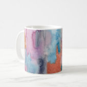 Abstrakte Wasserfarbe Kaffeetasse (Vorderseite Links)