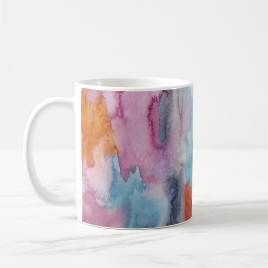 Abstrakte Wasserfarbe Kaffeetasse (Links)
