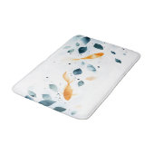 Abstrakte Wasserfarbe Koi Fisch Serenity Badematte (Schrägansicht)