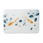 Abstrakte Wasserfarbe Koi Fisch Serenity Badematte (Vorderseite)