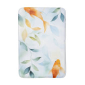 Abstrakte Wasserfarbe Koi Fisch Serenity Badematte (Vorderseite Vertikal)