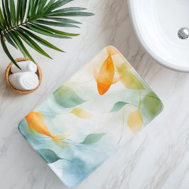 Abstrakte Wasserfarbe Koi Fisch Serenity Badematte