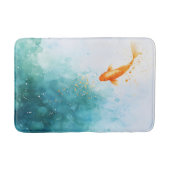 Abstrakte Wasserfarbe Koi Fisch Serenity Badematte (Vorderseite)