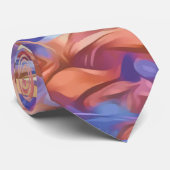 Abstrakte Wasserfarbe Krawatte (Gerollt)