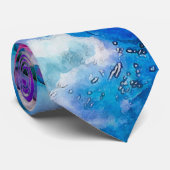 Abstrakte Wasserfarbe Krawatte (Gerollt)