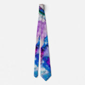 Abstrakte Wasserfarbe Krawatte (Rückseite)
