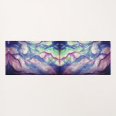 Abstrakte Wasserfarbe Kunst Yogamatte (Rückseite (Horizontal))