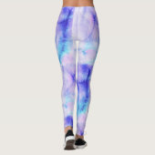 Abstrakte Wasserfarbe Leggings (Rückseite)