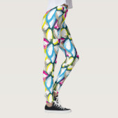Abstrakte Wasserfarbe Leggings (Rechts)