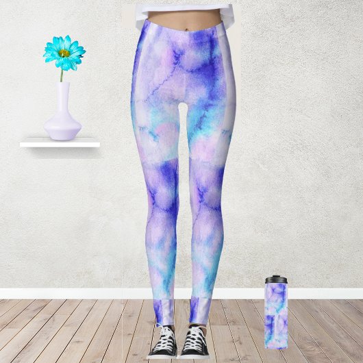 Abstrakte Wasserfarbe Leggings