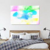 Abstrakte Wasserfarbe Leinwanddruck (Insitu (Schlafzimmer))