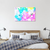 Abstrakte Wasserfarbe Leinwanddruck (Insitu (Schlafzimmer))